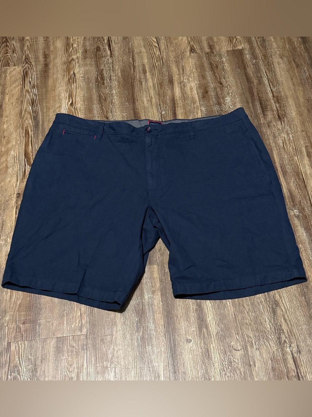 UnTuckit Adler Shorts Men's 44 Summer Wear Navy Wash Pima Cotton